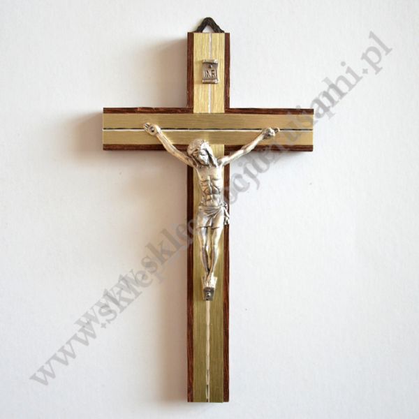 KRZYŻ DREWNIANY - wys.17 cm - 5456