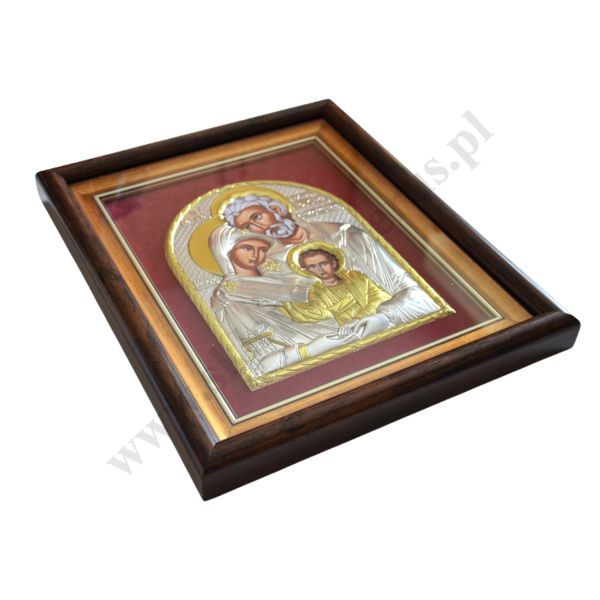 ŚWIĘTA RODZINA - ikona w ramce za szkłem 27.3 x 33 cm - 67112