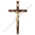 KRZYŻ Z DREWNIANYM KORPUSEM CHRYSTUSA - wys.80 cm - 11097