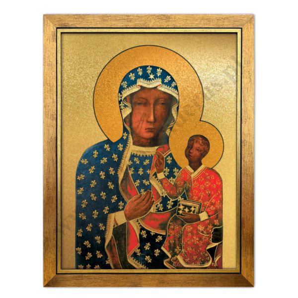 MATKA BOŻA CZĘSTOCHOWSKA - obraz w ramie 18 x 22 cm - 79320