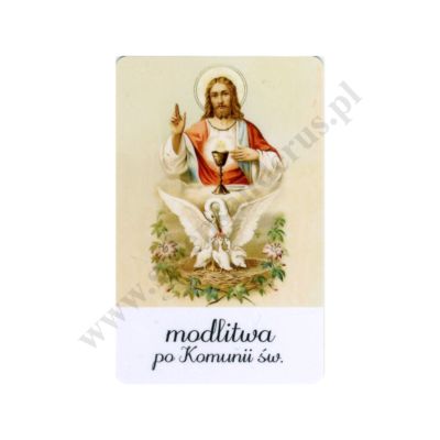MODLITWA PO KOMUNII ŚWIĘTEJ - biznes karta - 74805
