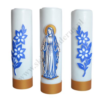 ŚWIECE MARYJNE - wys. 30 cm - komplet - 30426