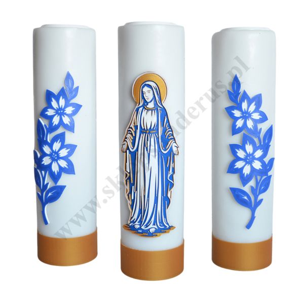 ŚWIECE MARYJNE - wys. 30 cm - komplet - 30426