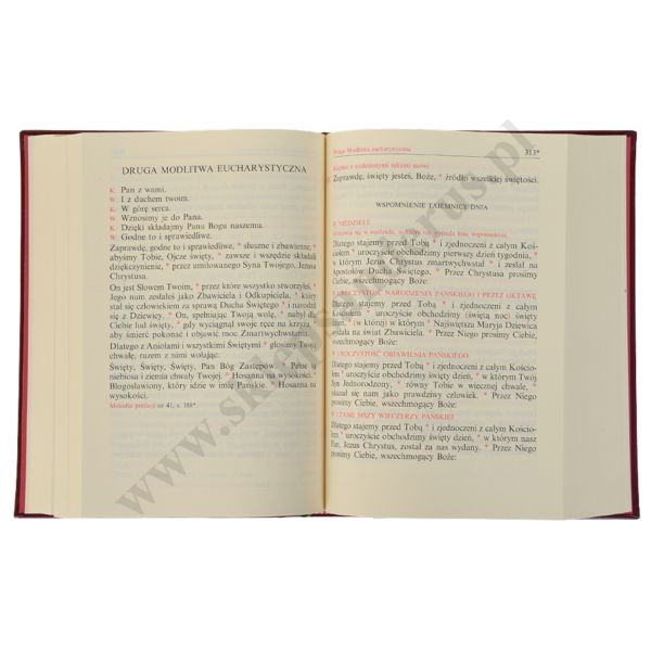 MSZAŁ RZYMSKI DLA DIECEZJI POLSKICH - FORMAT B5 - 8706
