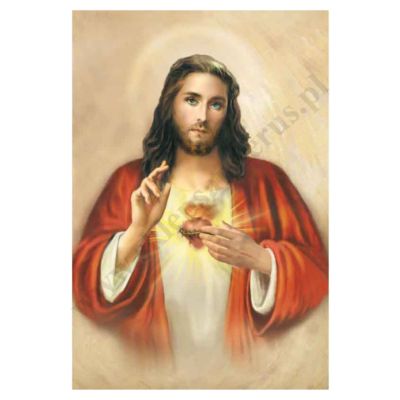 PLAKAT - SERCE PANA JEZUSA - format 33,5 x 49 cm - 0259