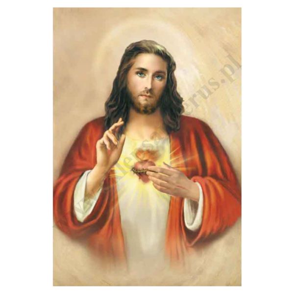 PLAKAT - SERCE PANA JEZUSA - format 33,5 x 49 cm - 0259