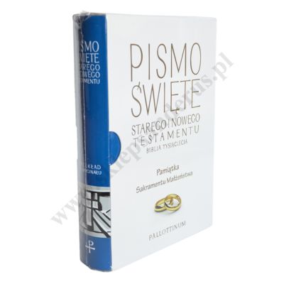 PISMO ŚWIĘTE STAREGO I NOWEGO TESTAMENTU. PAMIĄTKA SAKRAMENTU MAŁŻEŃSTWA