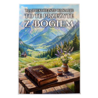 PLAKAT - NAJPIĘKNIEJSZE WAKACJE... - format 33 x 48 cm - 50776