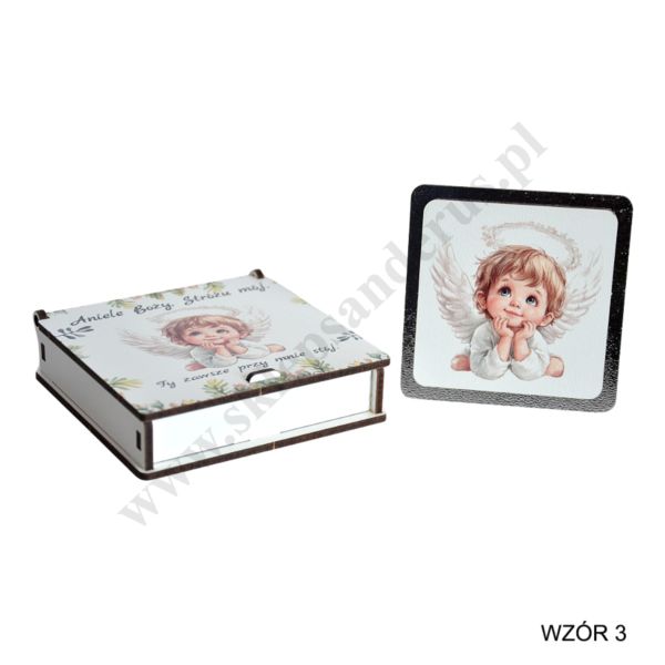PAMIĄTKA NA CHRZEST ŚWIĘTY - mix wzorów - 85339