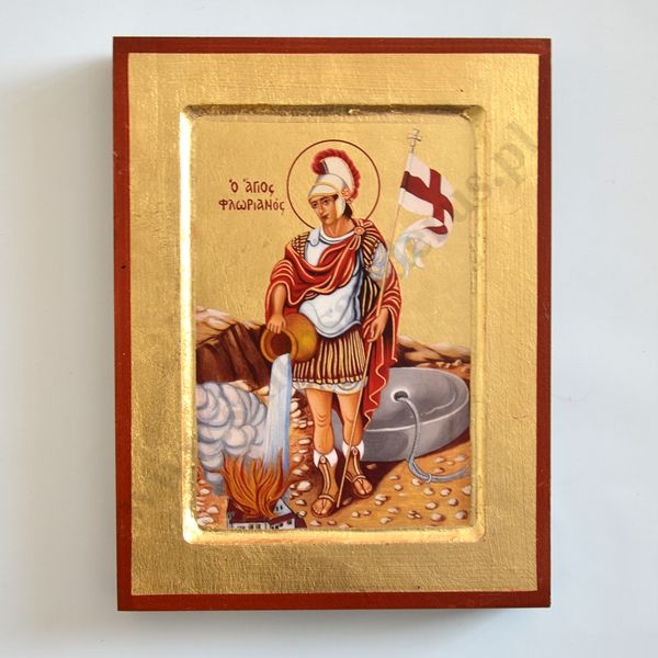 ŚWIĘTY FLORIAN - ikona 18 x 23.5 cm - 51454