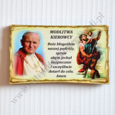 PLAKIETKA Z MODLITWĄ KIEROWCY - 6074
