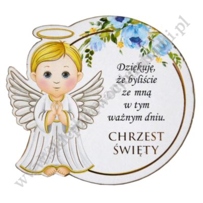 ANIOŁEK NIEBIESKI CHRZEST ŚWIĘTY - MAGNES - 51315