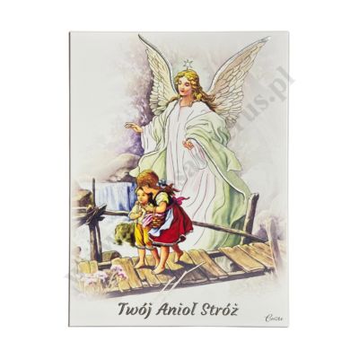 TWÓJ ANIOŁ STRÓŻ - obrazek 7 x 11 cm - CU128/1