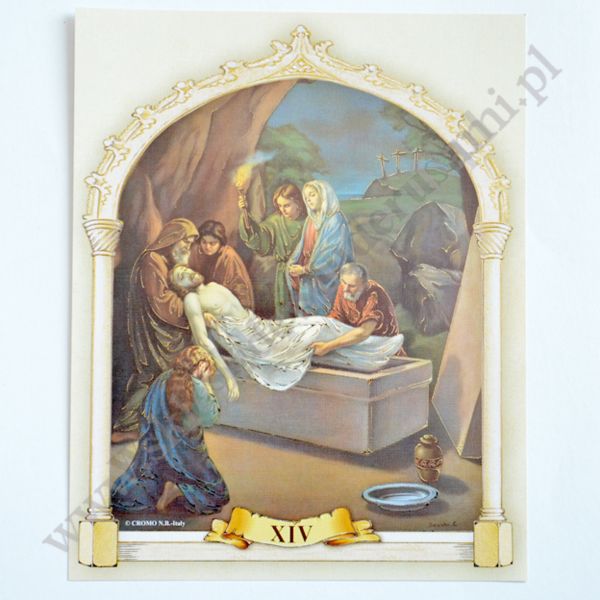 STACJE DROGI KRZYŻOWEJ - komplet 20 x 25 cm - 9436