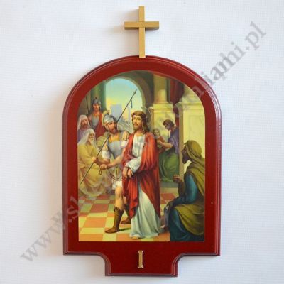 STACJE DROGI KRZYŻOWEJ - wys.39 cm - KOMPLET - 88638
