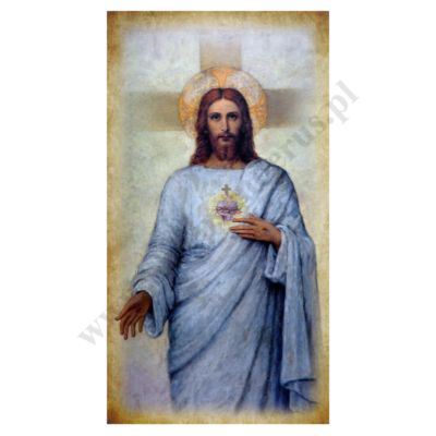 SERCE PANA JEZUSA - obrazek 7 x 13 cm - paczka 100 szt. - 66468