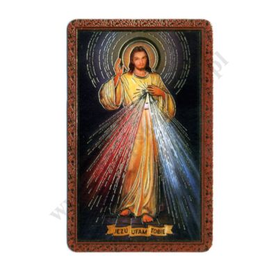 JEZU UFAM TOBIE - obrazek 5 x 8 cm - paczka 100 szt. - 88614