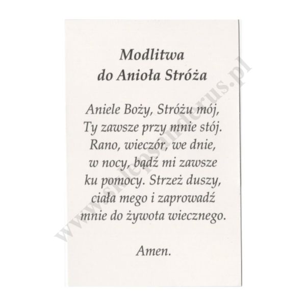 ANIOŁ STRÓŻ Z DZIEĆMI - format 6.5 x 11 cm - paczka 100 szt. - 50107
