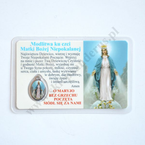 MATKA BOŻA NIEPOKALANA - MEDALIK FOLIOWANY - 71869