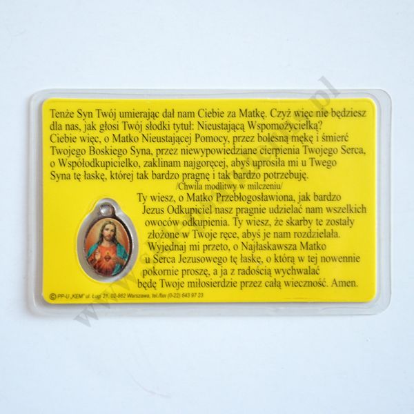 MATKA BOŻA NIEUSTAJĄCEJ POMOCY - MEDALIK FOLIOWANY - 71870