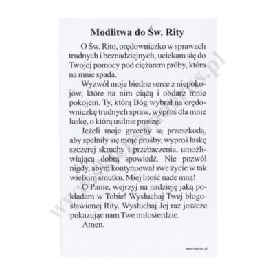 ŚW. RITA - obrazek 6.5 x 10 cm - paczka 100 szt. - 63313