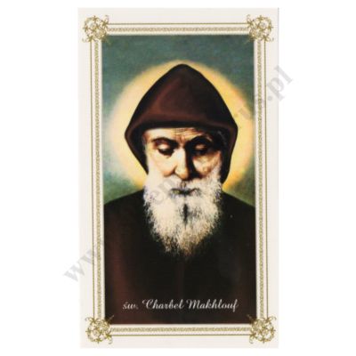 ŚW. CHARBEL - obrazek 6.5 x 11 cm - paczka 100 szt. - 50102