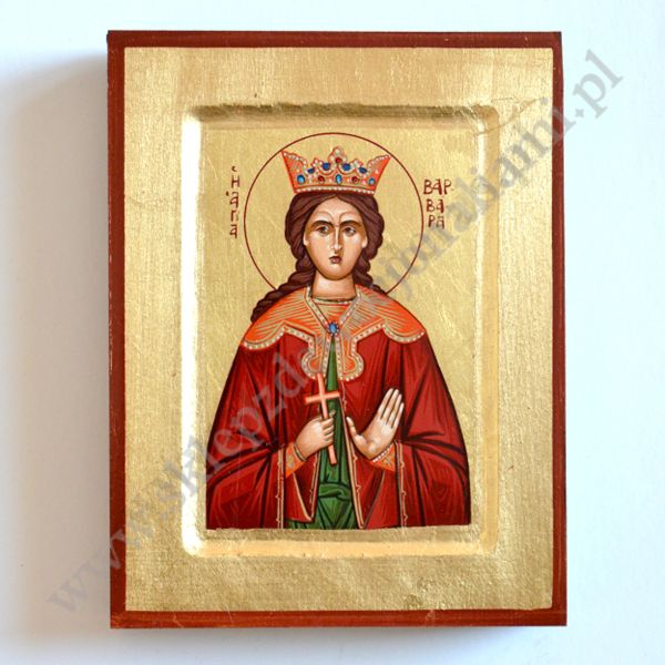 ŚWIĘTA BARBARA - ikona 14 x 18 cm - 84862