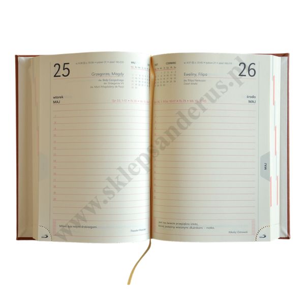 TERMINARZ 2027 - A5 - PRINT BRĄZOWY - 6754