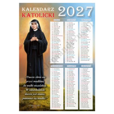 KALENDARZ DWUSTRONNY NA ROK 2027 - format 24 x 34 cm - 64409