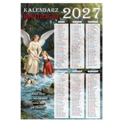 KALENDARZ DWUSTRONNY NA ROK 2027 -  format 24 x 34 cm - 74475