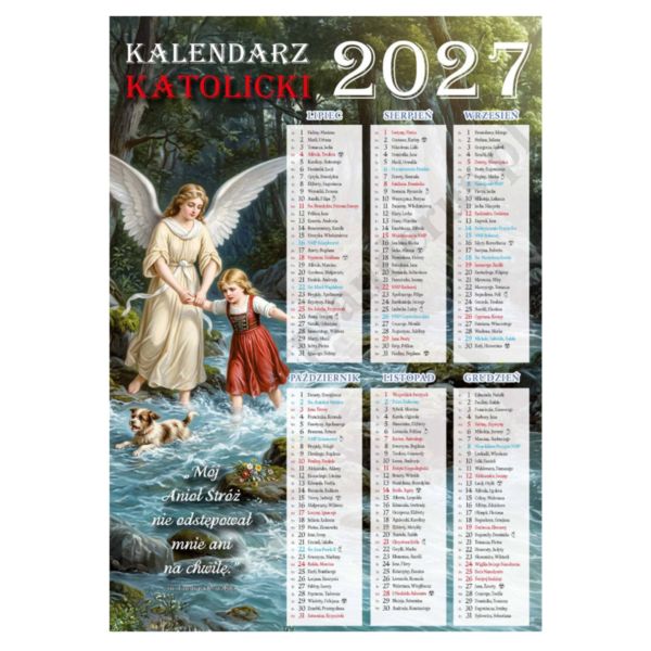 KALENDARZ DWUSTRONNY NA ROK 2027 -  format 24 x 34 cm - 74475