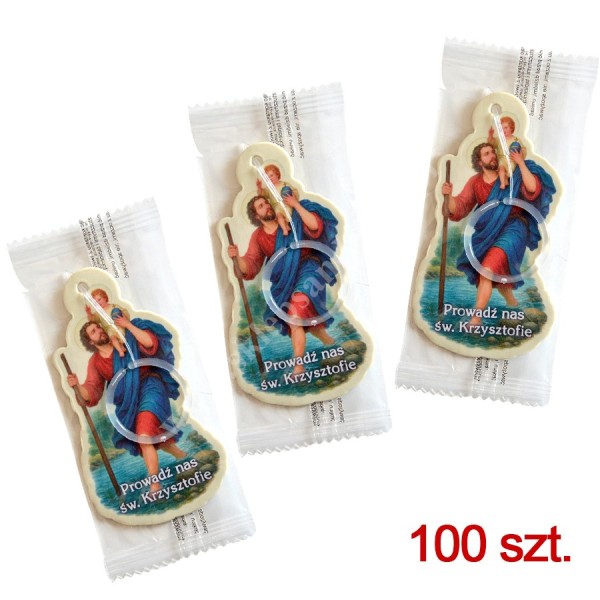 ZAWIESZKA ZAPACHOWA DO SAMOCHODU - PAKIET 100 szt. - mix zapachów - 50475