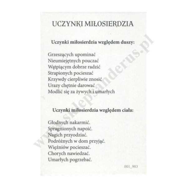 JEZU UFAM TOBIE - obrazek 6.5 x 10 cm - paczka 100 szt. - 11836