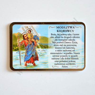 KARTA PRZYLEPIEC Z MODLITWĄ KIEROWCY - 76035