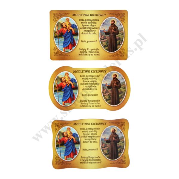 PLAKIETA ŚW. KRZYSZTOFA - mix wzorów - 56304