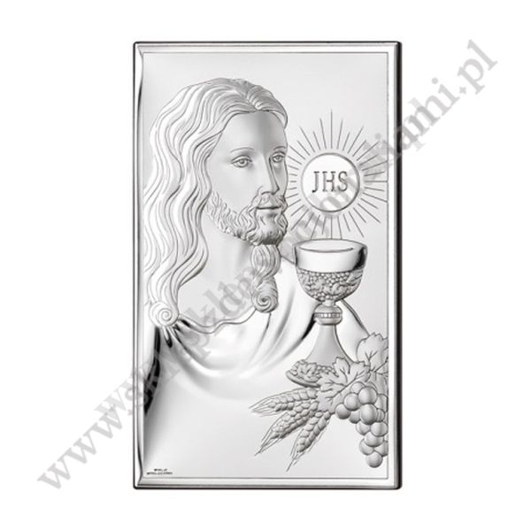 JEZUS EUCHARYSTYCZNY - OBRAZEK SREBRNY - 81287/3XL