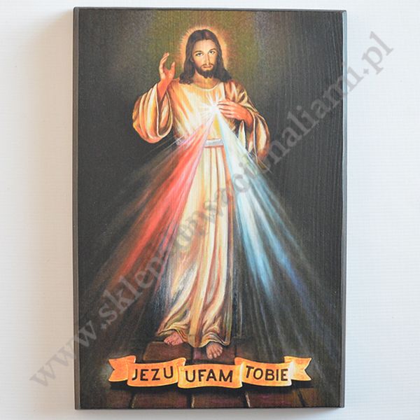 JEZU UFAM TOBIE - ikona 25.8 x 37.8 cm - 0677