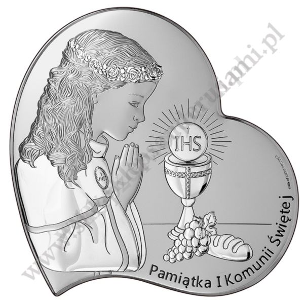PAMIĄTKA I KOMUNII ŚWIĘTEJ - OBRAZEK SREBRNY - 6746/3