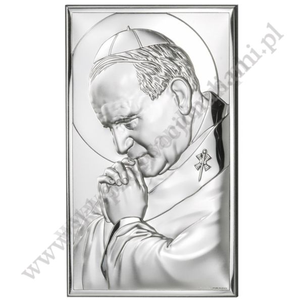ŚW.JAN PAWEŁ II - OBRAZEK SREBRNY - 81234/3XL