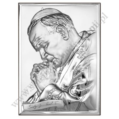 ŚW.JAN PAWEŁ II - OBRAZEK SREBRNY - 6287/3