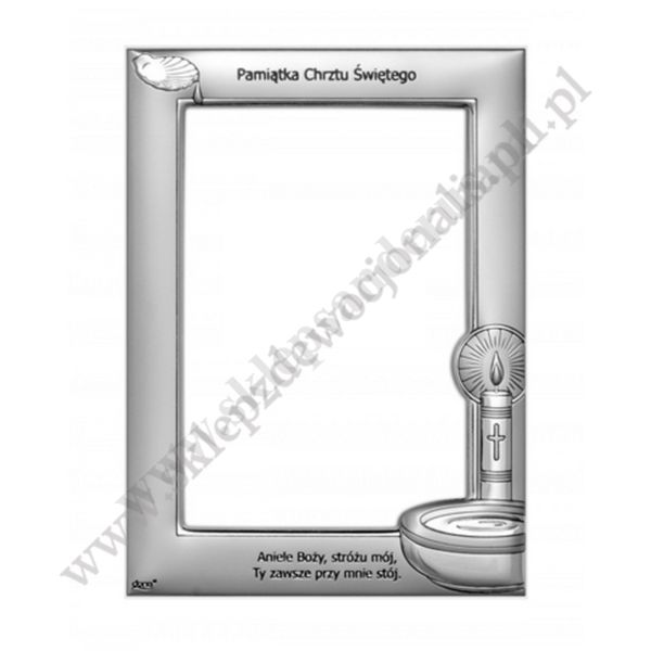RAMKA PAMIĄTKA CHRZTU ŚWIĘTEGO - 13.8 x 18.6 cm - DS103/10