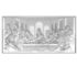 OSTATNIA WIECZERZA - OBRAZEK SREBRNY 24 x 12 cm - 6465/2