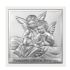 ANIOŁ STRÓŻ - OBRAZEK SREBRNY 14 x 14 cm - 6444/2XW