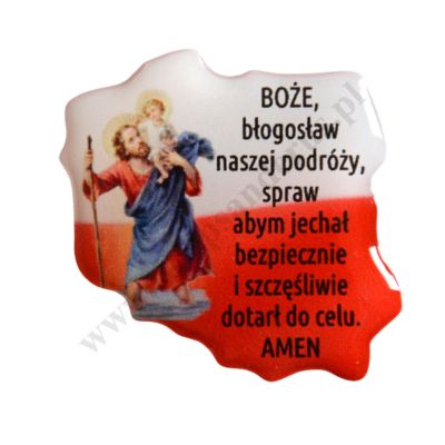 ŚW. KRZYSZTOF - naklejka żelowa - 78243