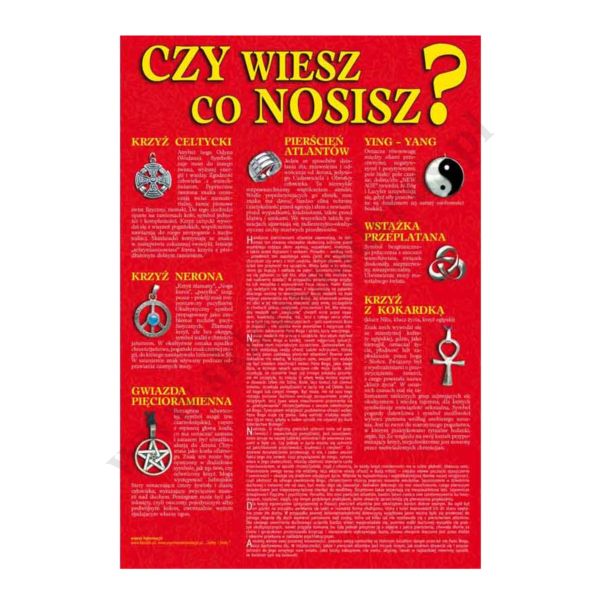 PLAKAT - NIEBEZPIECZNE ZNAKI - format 33 x 48 cm - 1296