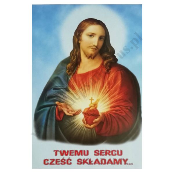 PLAKAT - TWEMU SERCU CZEŚĆ SKŁADAMY - format 33 x 48 cm - 81359