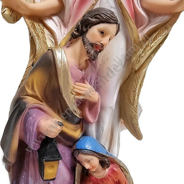ŚWIĘTA RODZINA I ANIOŁ - wys. 29 cm - A9222