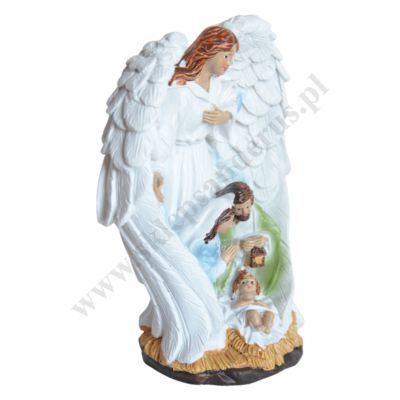 ŚWIĘTA RODZINA I ANIOŁ - wys. 12 cm - 10230