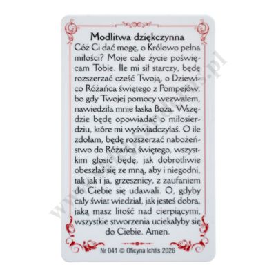 MATKA BOŻA POMPEJAŃSKA - biznes karta - 72208