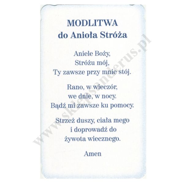 ANIOŁ STRÓŻ - obrazek 6.4 x 10.6 cm - paczka 100 szt. - 75937